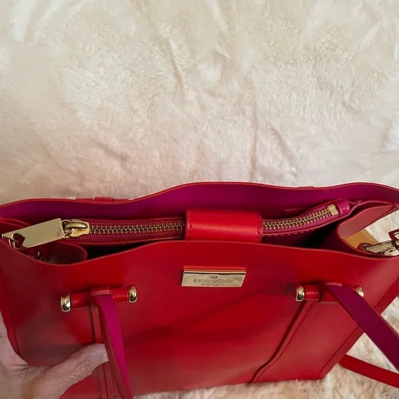 Kate Spade Vibrant Red Tote Bag - Picture 6 of 14